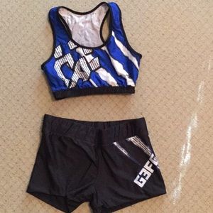 Cheer athletics Sports bra reverse practice wear L